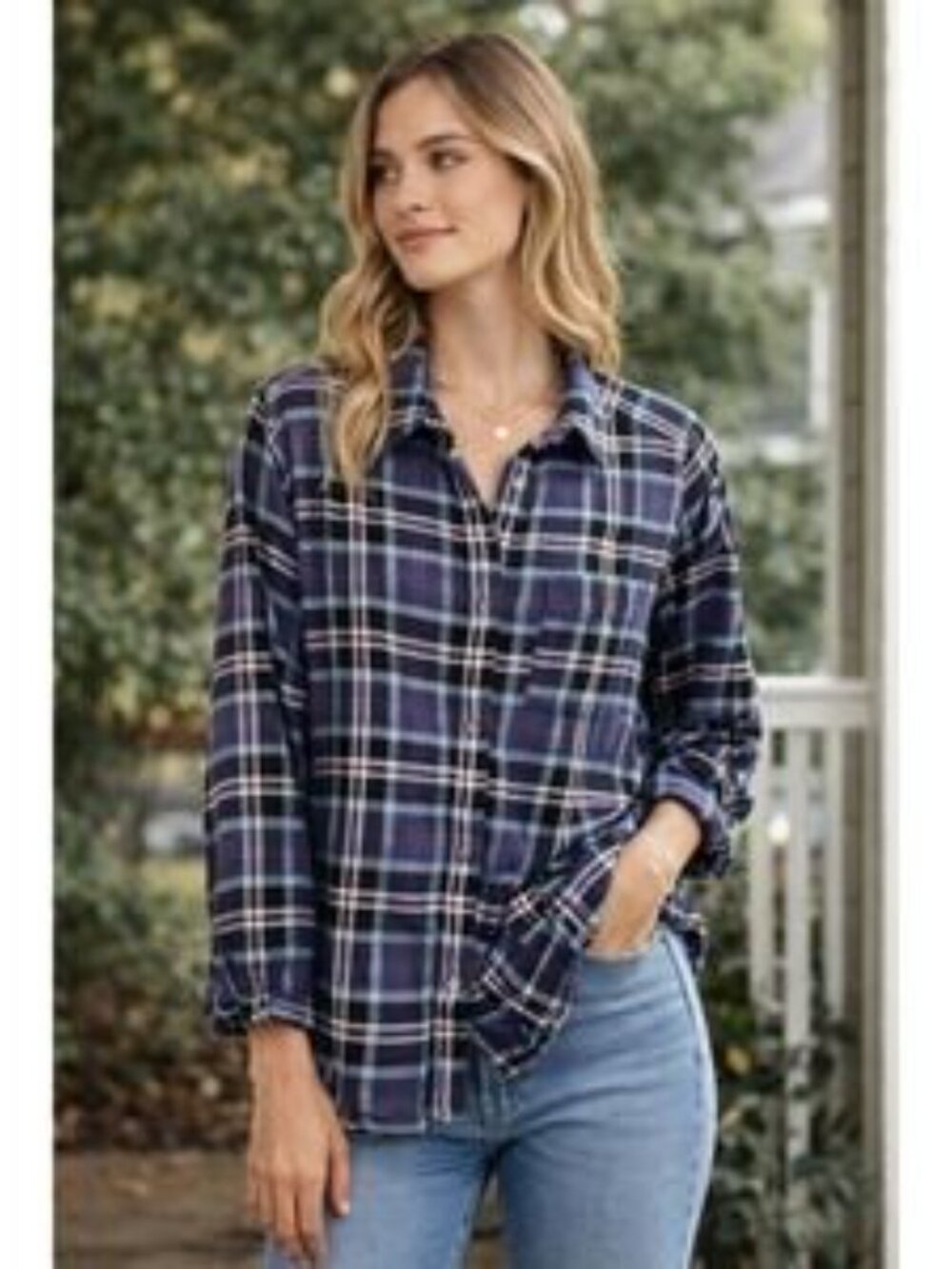 American Eagle Outfitters Women’s Boyfriend Fit Flannel | XL